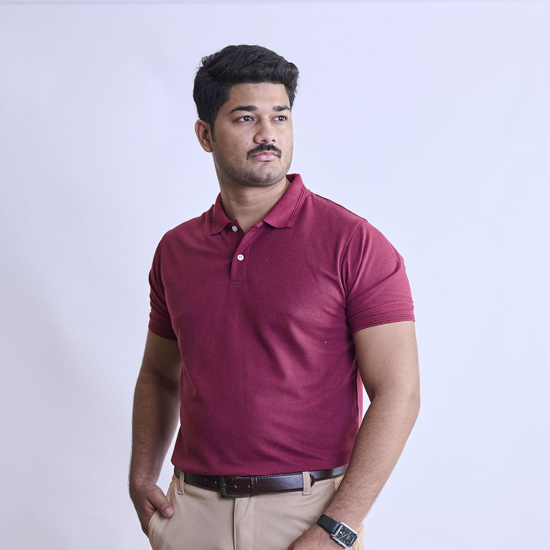 Maroon Classic Polo
