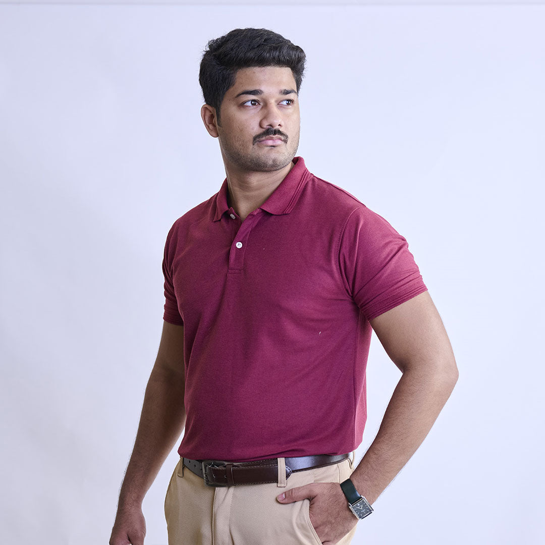 Maroon Classic Polo