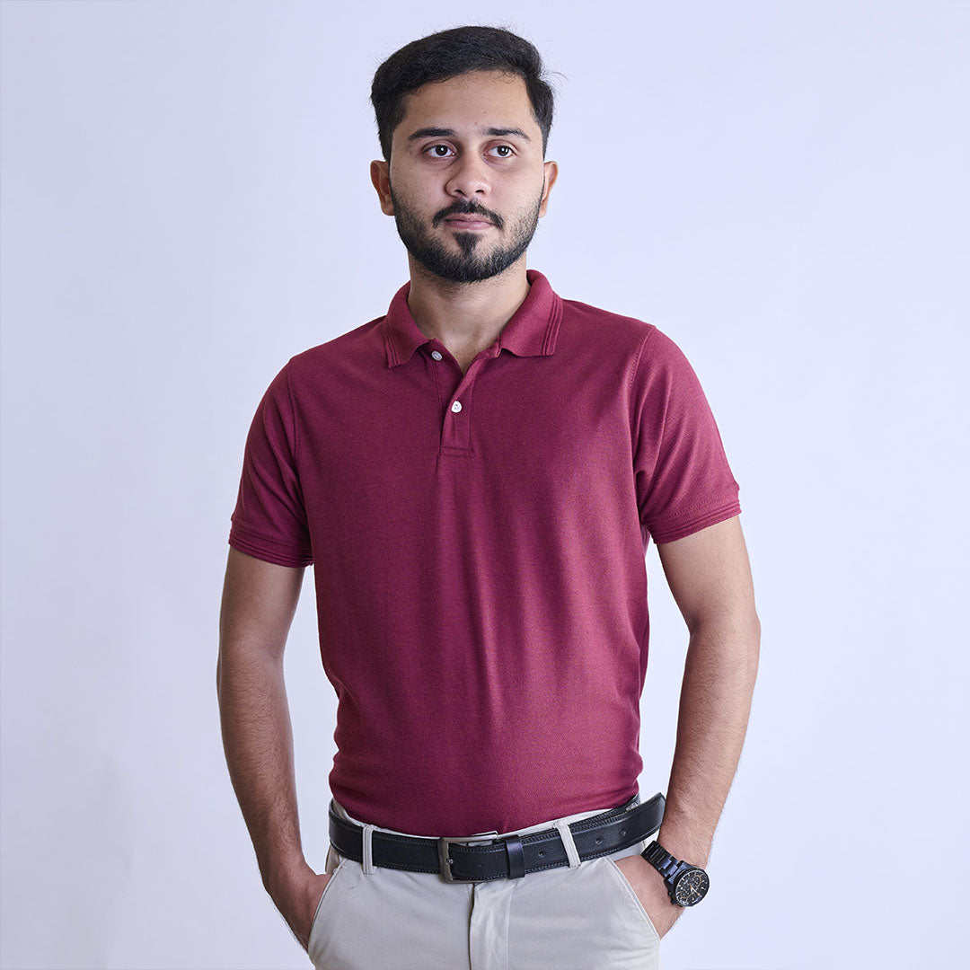 Maroon Classic Polo
